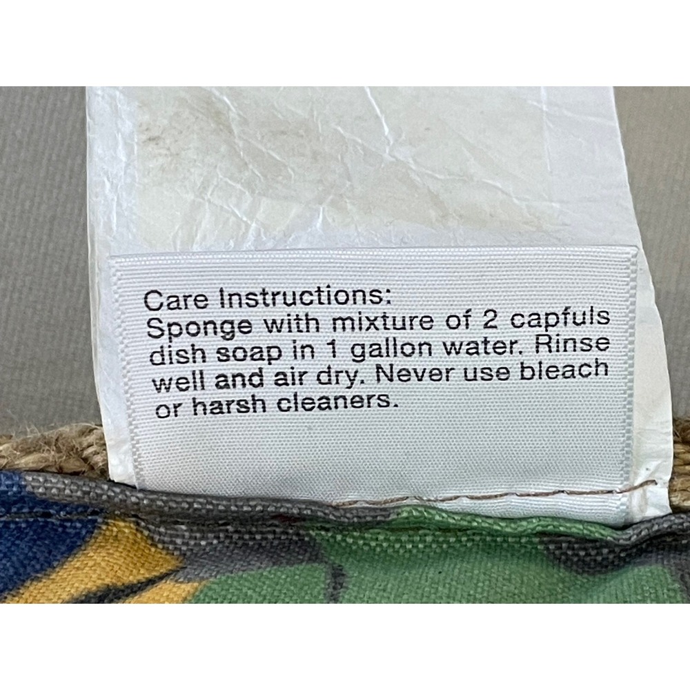 Parrot Bird Indoor/Outdoor Throw Pillows Square Rope Edge Allen + Roth Set 2 - Picture 5 of 9